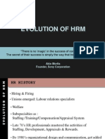 Evolution of HRM