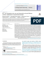 Pb2+ Ions Adsorption Onto Raw and Chemically Activated Dibetou Sawdust - Application of Experimental Designs