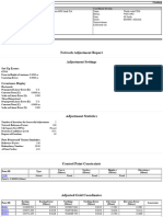 Jalan Tol - Network Adjustment Report - Palikanci