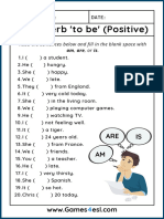 Verb 'To Be' (Positive) : ARE IS