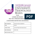 Persuasive Speech Outline Template