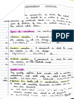 Coordination Compounds Notes