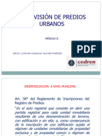 Subdivisión de Predios Urbanos - Modulo Vii Cedren