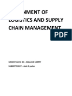 Assignment of Logistics and Supply Chain Management