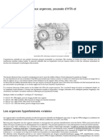 Hypertension Artérielle Aux Urgences Poussée d'HTA Et Crise Hypertensive Thoracotomie