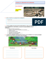 D3 A1 FICHA CT. El Ser Humano y La Alteración Del Ambiente.