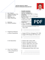 Daftar Riwayat Hidup Calon PPK