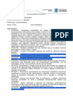 Planejamento Semanal 08.05.2023 À 12.05.2023