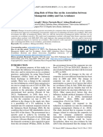 Saragih, Raya Dan Hendrawan - The Moderating Role of Firm Size On The Association Between Managerial Ability and Tax Avoidance