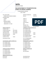 Individual Driver Record