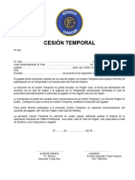 Cesion Temporal