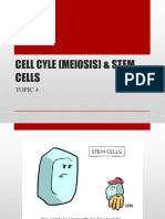 5a - Topic 4b Cell Cycle - Meiosis & Stem Cells