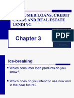 CHAP - 3 - Consumer Loans, Credit Cards and Real Estate Lending