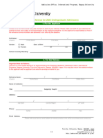 2022 Confidential Academic Reference Form