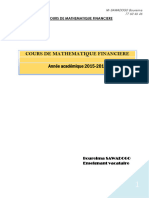 Cours de MathEMATIQUE Financière