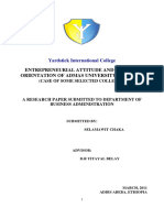 22entrepreneurial Attitude and Business Orientation of Jimma U