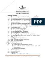 Biology Worksheet On Circulatory System