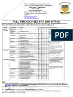 Advert Convetional Full Time Courses For January 2024 Intake Final