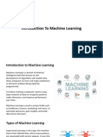 Introduction To Machine Learning PPT Main