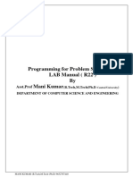 PPS-LAB-MANUAL BY Asst - Prof Mani Kumar (B.Tech, M.Tech (Ph.D. Central University)