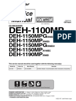 Pioneer Deh-1100 1150 1190mp MPG SM