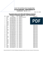 RV Result Ug Ii Sem R19 and R16 I-To-Vi Sem September 2023