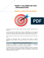 MATERIAL MODULO 1.3 - Mision Vision y Valores de Una Organizacion