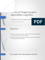 Teoria Lui Piaget Asupra Dezvoltării Cognitive