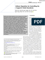 Energy Environ Materials - 2022 - Kim - Spatial Control of Lithium Deposition by Controlling The Lithiophilicity With