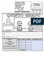 5°? ME Examen Trimestre I Con Respuestas 2023