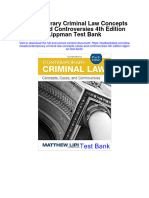 Contemporary Criminal Law Concepts Cases and Controversies 4th Edition Lippman Test Bank