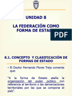 UNIDAD 8. La Federación Como Forma de Estado.