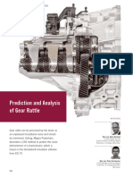 Prediction and Analysis of Gear Rattle: Development Transmissions