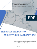 (192 - CATtech) Group 03 - Hydrogen Production and Synthesis Gas Reactions - Final