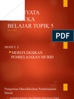 AKSI NYATA TOPIK 5 Merefleksikan Pembelajaran Murid