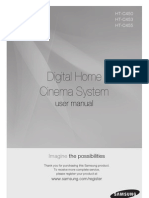 Digital Home Cinema System: User Manual