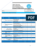 Oly Computer Science Model Exit Exam