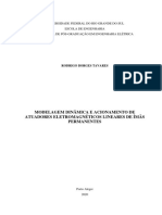 Modelagem Dinâmica E Acionamento de Atuadores Eletromagnéticos Lineares de Ímãs Permanentes