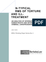 Working Paper On NonTraditional Forms of Torture Final July 2018