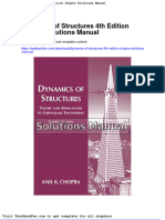 Dynamics of Structures 4th Edition Chopra Solutions Manual