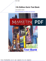 Marketing 11th Edition Kerin Test Bank