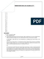 Marking Scheme (Pre-Board 1) - Legal Studies 12th