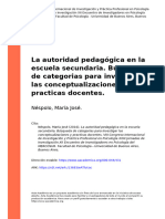 Néspolo, María José (2016) - La Autoridad Pedagógica en La Escuela Secundaria. Búsqueda de Categorias para Investigar Las Conceptual (... )