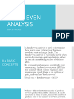 Break-Even Analysis 8.1 & 8.2