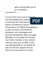 Prophétie Sur La Guinée Par Le PRPHT Koné