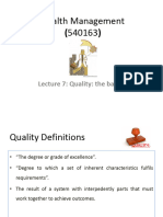 Lecture7 Qualityimpovement Healthmanagement