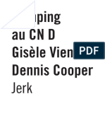 Programme de Salle Jerk Gisele Vienne Et Dennis Cooper