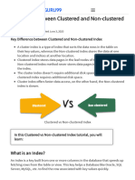 Difference Between Clustered and Non-Clustered Index