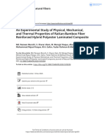 An Experimental Study of Physical Mechanical and Thermal Properties of Rattan