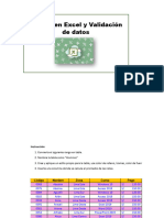 Semana 13 - Excel Descargable - Tablas y Validación de Datos